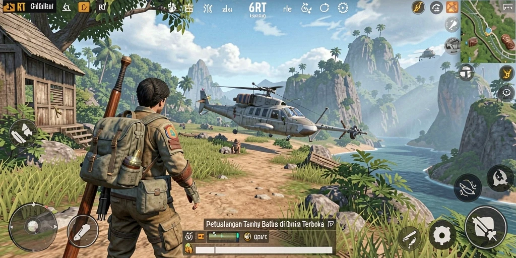 Gameplay seru dalam dunia terbuka 6RT yang memuaskan.