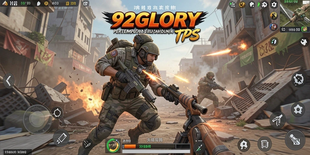 Tampilan aksi epik dalam gameplay 92GLORY
