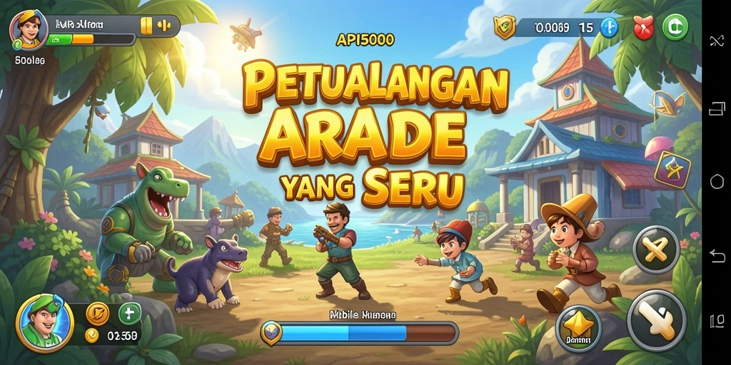Tampilan gameplay seru dari API5000 dengan tantangan Arcade.