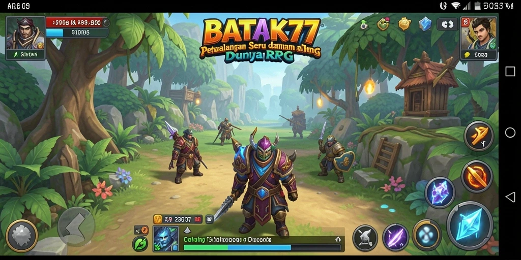 Tampilan gameplay dinamis dari BATIK77 yang memukau dan penuh aksi.
