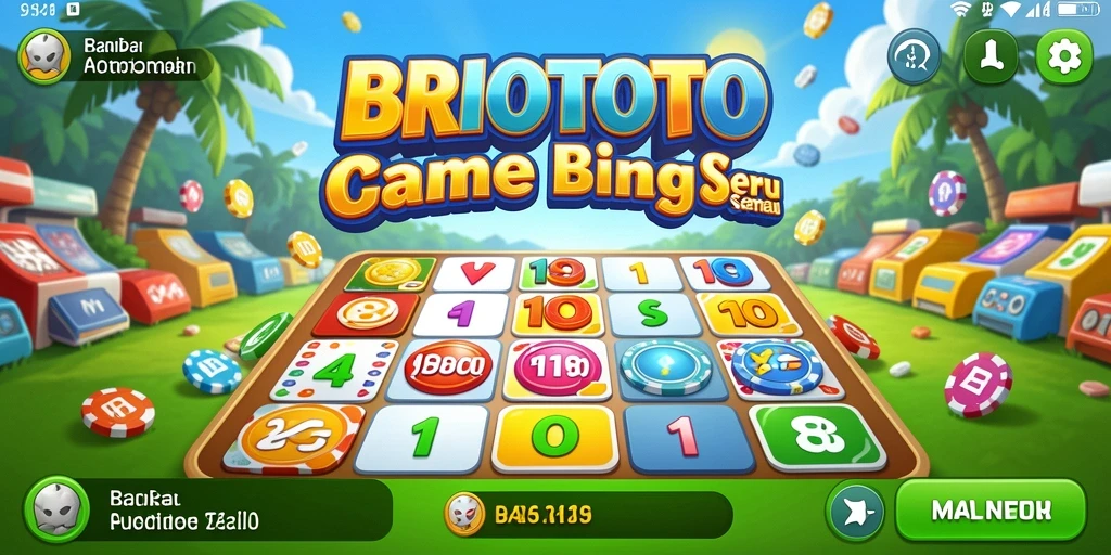 Tampilan gameplay seru dari game Bingo BRIOTOTO.