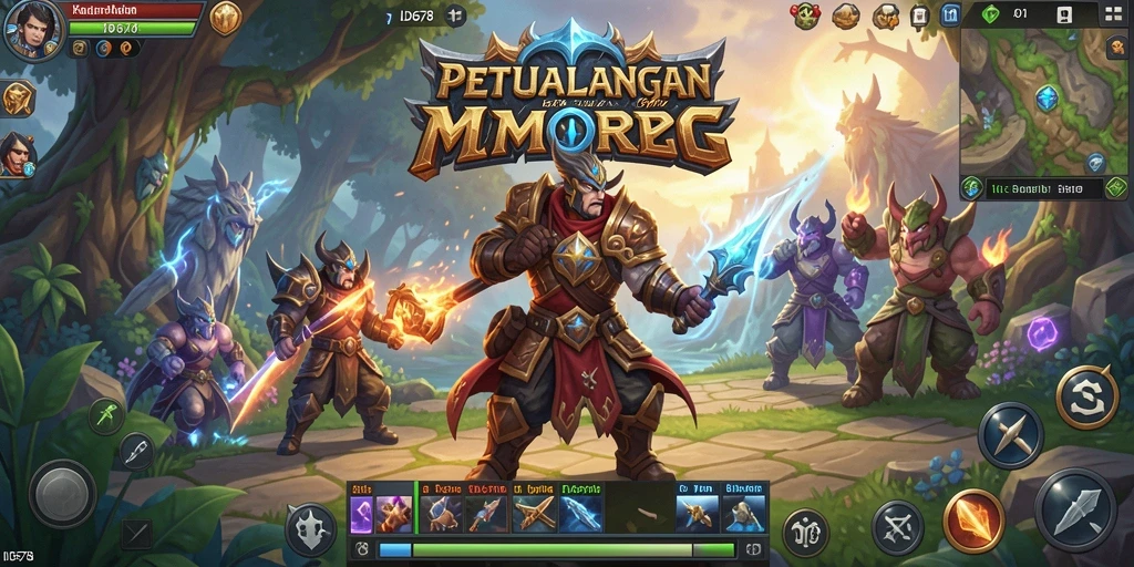 Screenshot menunjukkan pertempuran epik dalam <strong>ID678</strong> dengan karakter beraksi.