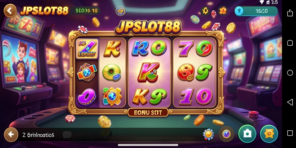 Screenshot JPSLOT88 menampilkan gameplay mesin slot yang menarik dan interaktif.