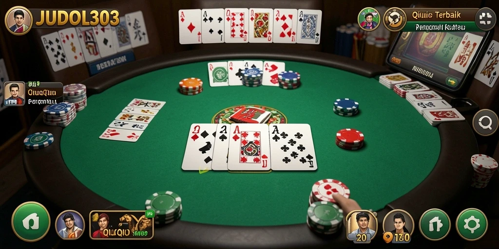 Tampilan gameplay QiuQiu yang seru dan menarik di JUDOL303.