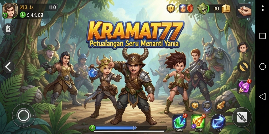 Tampilan gameplay KRAMAT77 yang menakjubkan dan menarik.