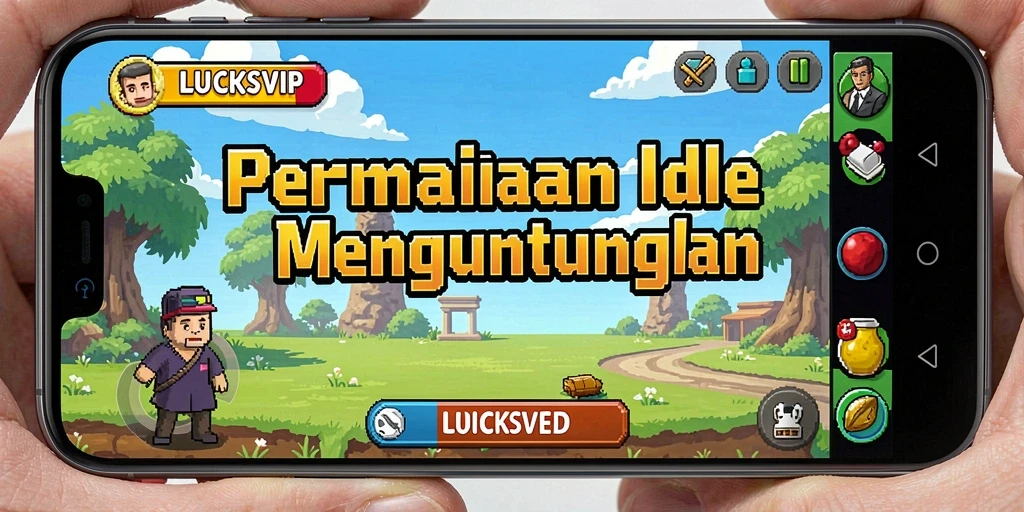 Screenshot utama LUCKSVIP menampilkan gameplay santai dan menguntungkan.