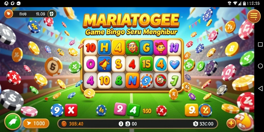 Screenshot gameplay MARIATOGEL yang menunjukkan keseruan bermain Bingo.