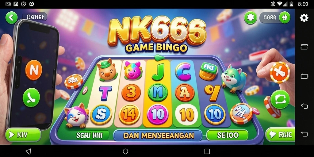 Tampilan gameplay Bingo yang menarik dan seru di NK666.