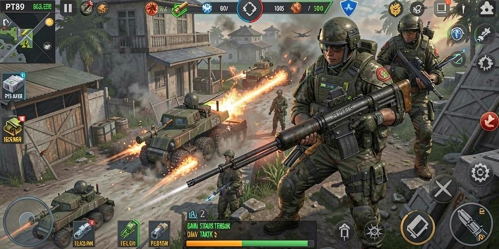 Screenshot gameplay PT89 menampilkan aksi strategi yang mendebarkan.