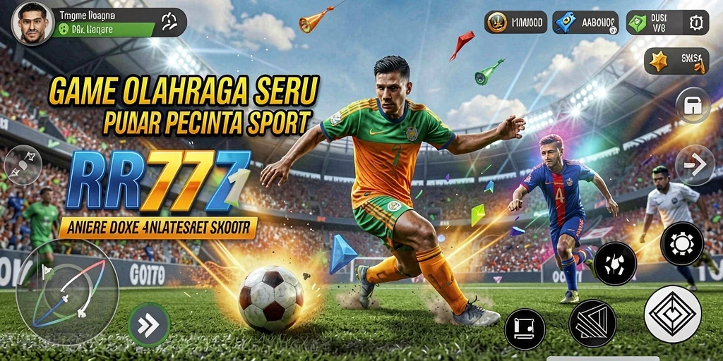 Tangkapan layar gameplay RR777 menunjukkan aksi seru dalam pertandingan olahraga.