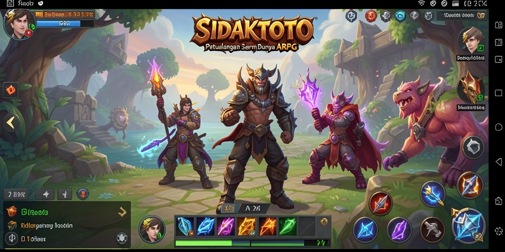 Tampilan gameplay seru dalam dunia fantasi ARPG.