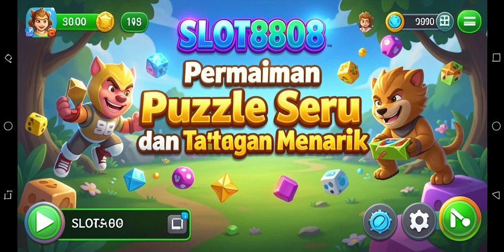 Tampilan gameplay menarik dari SLOT8808 dengan berbagai level puzzle.