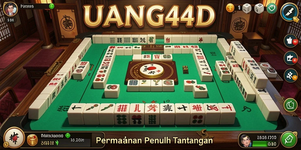 Screenshot UANG4D menampilkan gameplay Mahjong yang menarik dan interaktif.